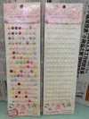 Jia Mei Paper Products' creative craft stickers are selling well on Taobao. They are large card colored pearls, car stickers, and acrylic decorative stickers, measuring 4568MM Application Scenario